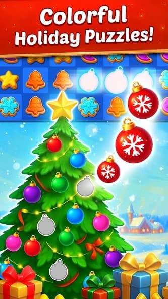 Christmas Cookie - Fun Match 3 (MOD, unlimited coins) 2.1.2 screenshot 2
