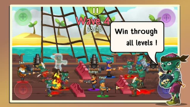 Four guys & Zombies (four-player game) screenshot 4