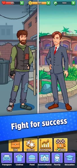 Hobo Life: Business Simulator & Money Clicker Game screenshot 1