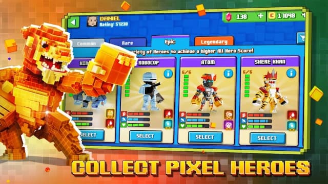 Super Pixel Heroes (MOD, Unlimited Coins) 1.2.162 screenshot 1
