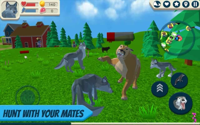 Wolf Simulator: Wild Animals 3D screenshot 1