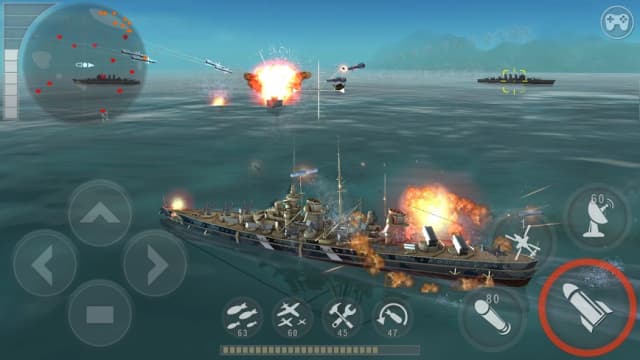 Warship Battle 3D World War II screenshot 1