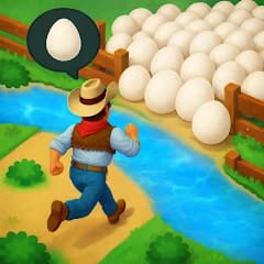 Farm Paradise: Fun farm trade game at lost island icon