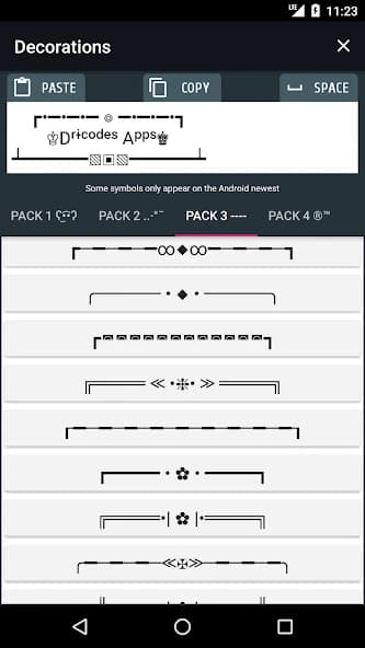 PRO Symbols, Nicknames, Letters, Text tools APK screenshot 5