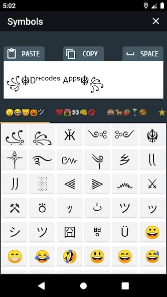 PRO Symbols, Nicknames, Letters, Text tools APK screenshot 2