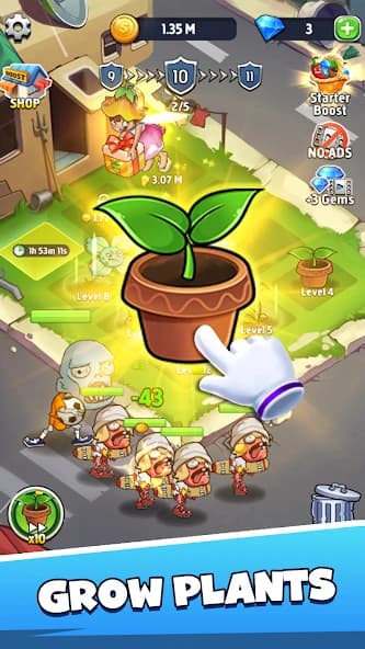 Merge Plants: Zombie Defense screenshot 1