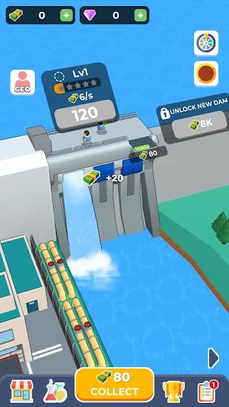 Dam Builder (MOD, Unlimited Money/Diamonds) 0.8.9 screenshot 1