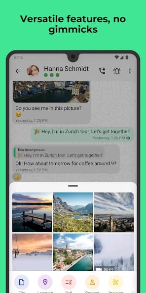 Threema. Secure and private Messenger APK screenshot 2