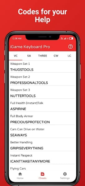 Game Keyboard Pro apply cheats APK screenshot 4