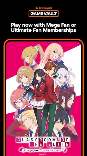 Crunchyroll: Classroom of the Elite screenshot 1