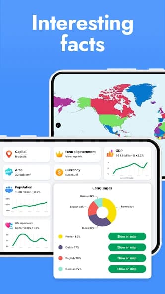 StudyGe - Geography, capitals, flags, countries screenshot 1