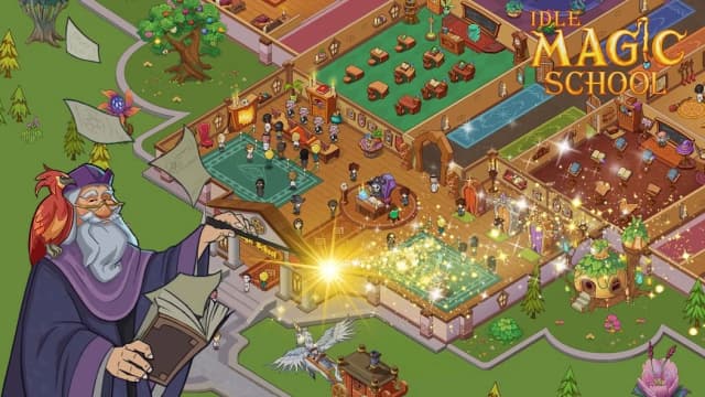 Idle Magic School APK screenshot 1