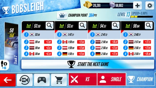 Sleigh Champion Winter sports screenshot 2