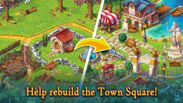 Runefall - Medieval Match 3 Adventure Quest screenshot 2