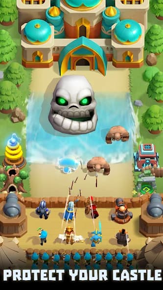Wild Castle: 3D Offline Strategy Defender TD screenshot 2