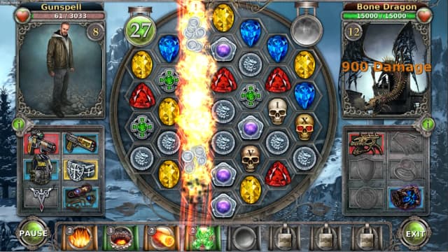 Gunspell - Match 3 Battles screenshot 1