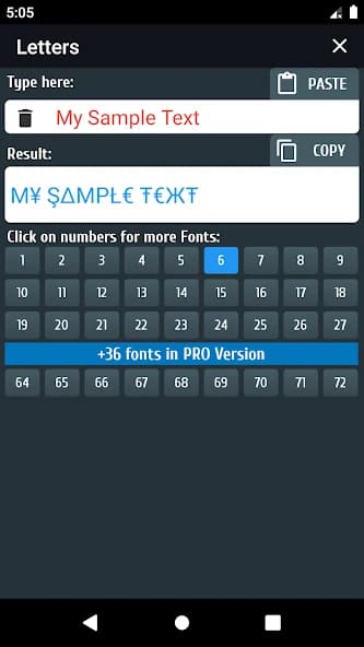 PRO Symbols, Nicknames, Letters, Text tools APK screenshot 4