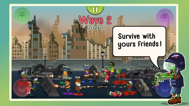 Four guys & Zombies (four-player game) screenshot 1