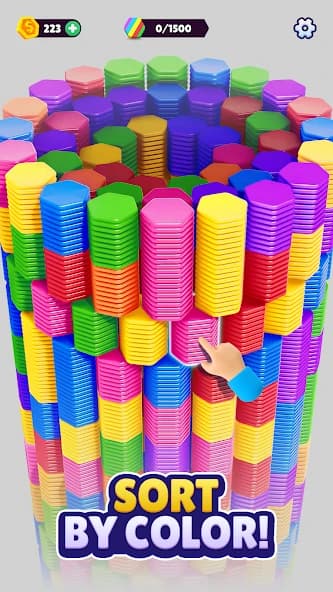 Hexa Sort APK screenshot 1
