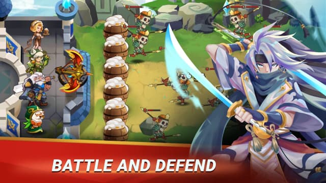 Castle Defender Premium: Hero Idle Defense TD screenshot 1