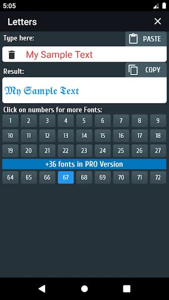 PRO Symbols, Nicknames, Letters, Text tools APK screenshot 1
