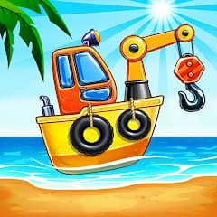 Build an Island. Kids Games for Boys. Build House icon
