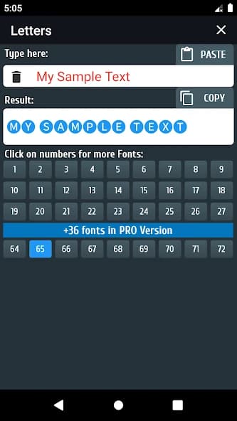 PRO Symbols, Nicknames, Letters, Text tools APK screenshot 3