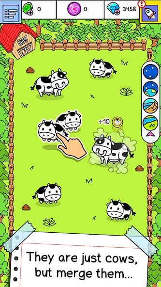 Cow Evolution - Crazy Cow Making Clicker Game screenshot 1