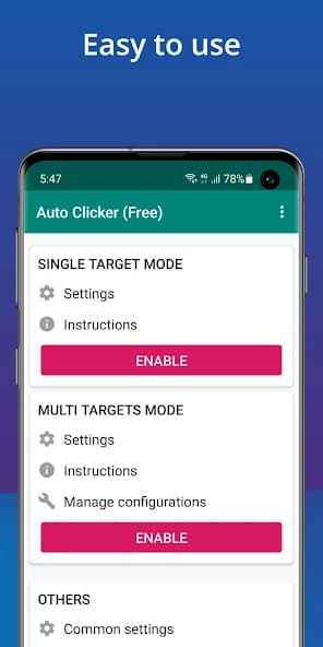 Auto Clicker – Automatic tap APK screenshot 1