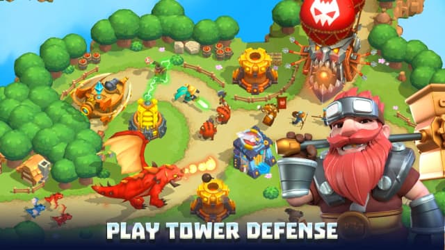 Wild Sky TD: Tower Defense in 3D Fantasy Kingdom screenshot 2