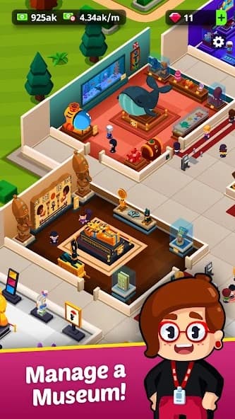 Idle Museum Tycoon: Empire of Art & History screenshot 2