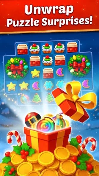 Christmas Cookie - Fun Match 3 (MOD, unlimited coins) 2.1.2 screenshot 5