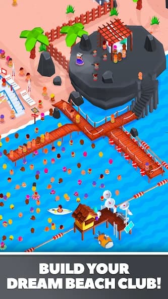 Idle Beach Tycoon : Cash Manager Simulator screenshot 4