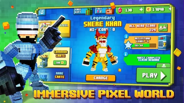 Super Pixel Heroes (MOD, Unlimited Coins) 1.2.162 screenshot 2