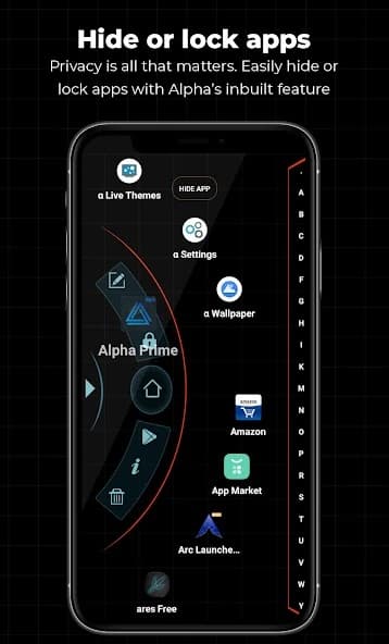 Alpha Hybrid Launcher Prime APK screenshot 2