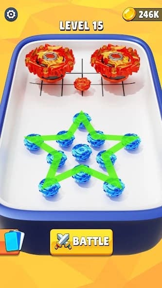 Spinner Battle: Merge Master APK screenshot 1