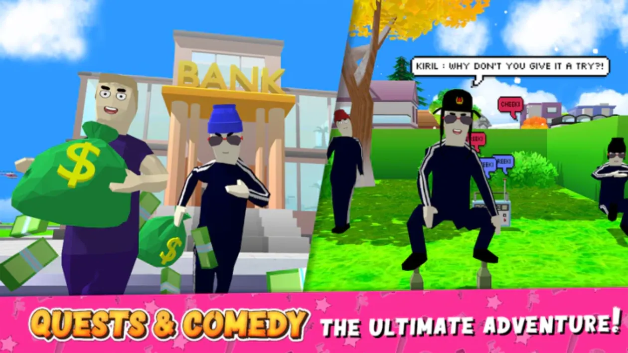 Dude Theft Wars Offline & Online Multiplayer Games screenshot 2