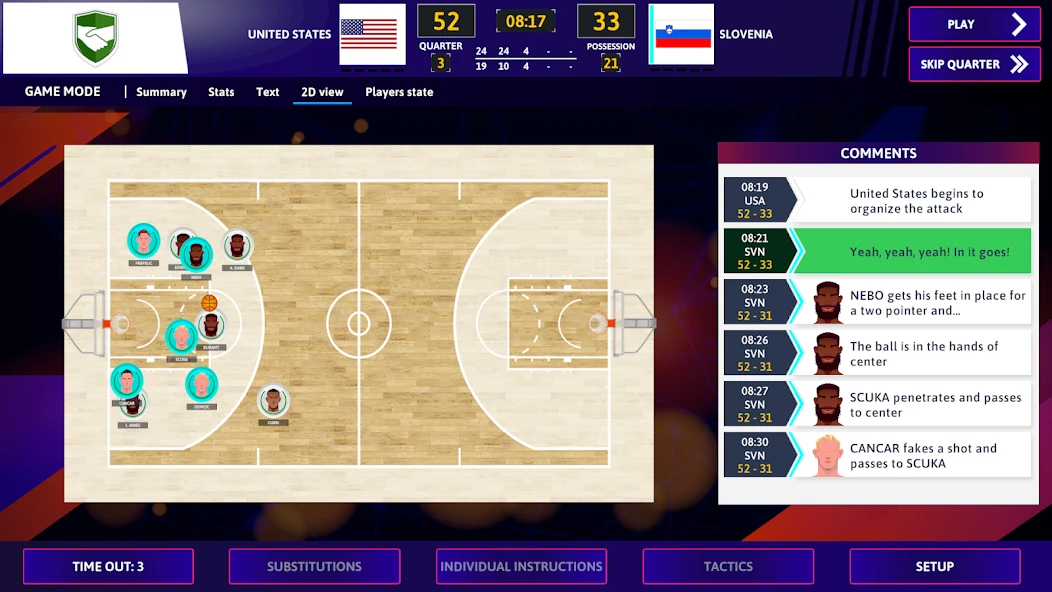 iBasketball Manager 26 APK screenshot 2