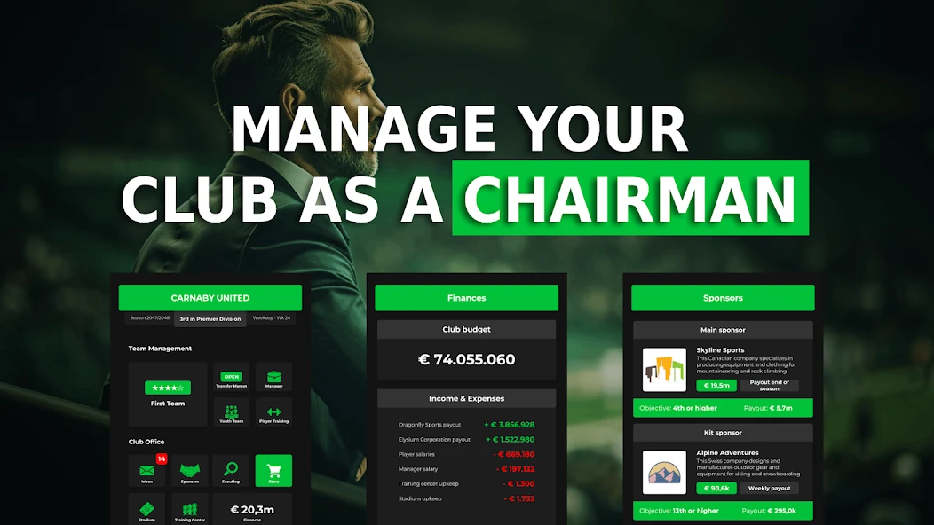 Club Boss – Football Game APK screenshot 1