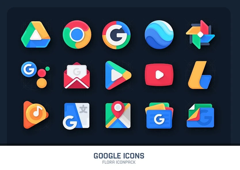 Flora: Material Icon Pack APK screenshot 1