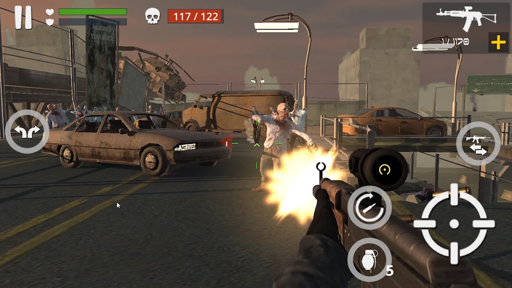 Dead Zombie Battle : Zombie Defense Warfare screenshot 2