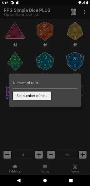 RPG Simple Dice PLUS APK screenshot 3