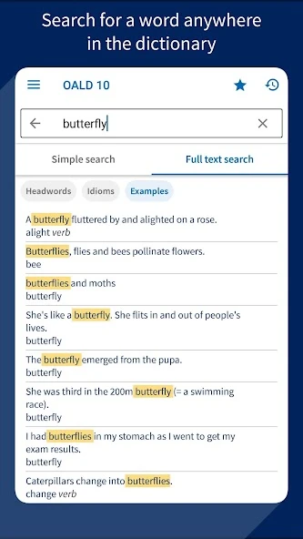 Oxford Advanced Learner’s Dictionary 10th edition APK screenshot 3