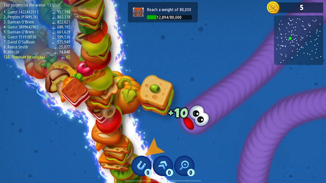 Worms Zone .io - Voracious Snake screenshot 5