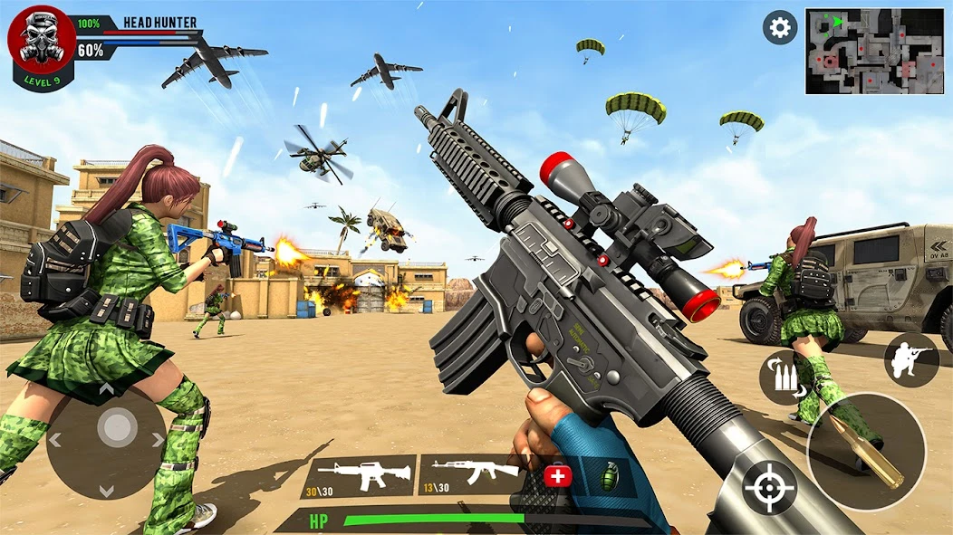 Real Commando Shooting Strike - Fps Shooting Games screenshot 2