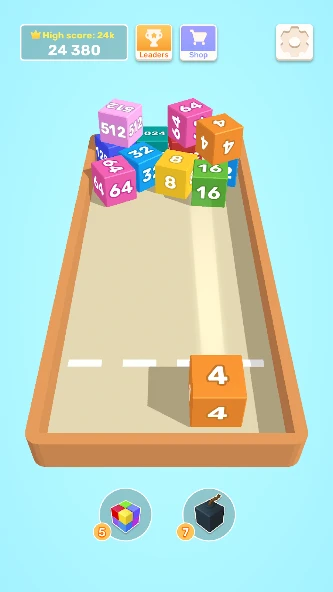 Chain Cube: 2048 3D merge game screenshot 4