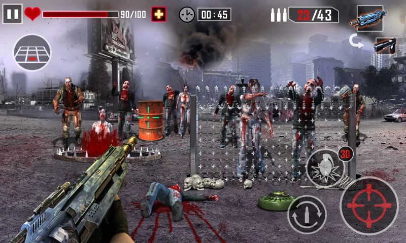 Download Zombie Killer (MOD, gems) 2.4 screenshot 2