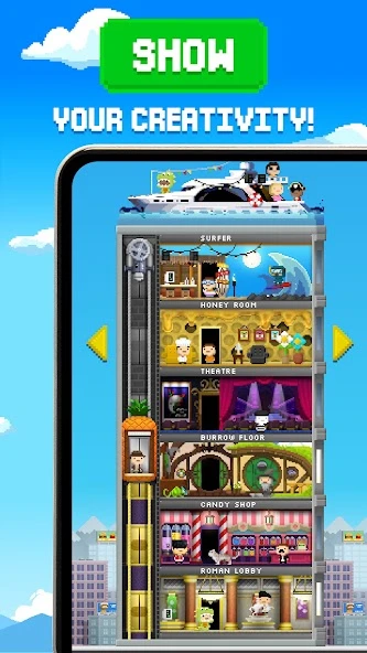 Tiny Tower - 8 Bit Life Simulator screenshot 3