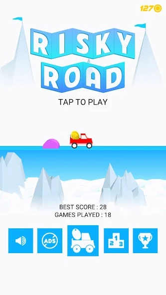 Download Risky Road (MOD, unlimited coins) 2.0 screenshot 1