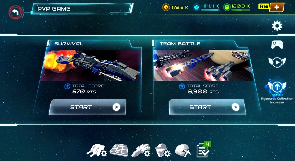 Starship battle screenshot 2